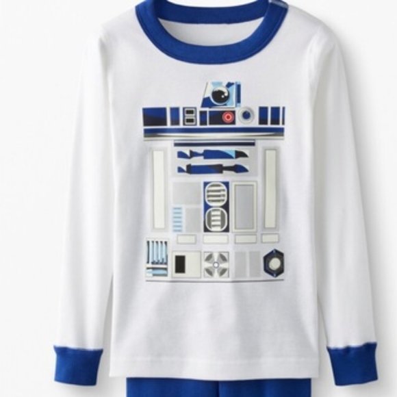 Hanna Andersson R2-D2 Star Wars Glow In The Dark Pajama (TOP ONLY) Size … - Picture 1 of 6